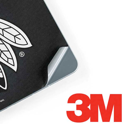 NHL Chicago Blackhawks Black Background Galaxy Book 12in Skin